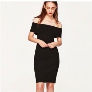 Zara Black Strapless Dress